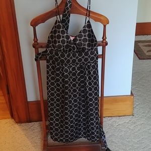 Black and white cocktail dress